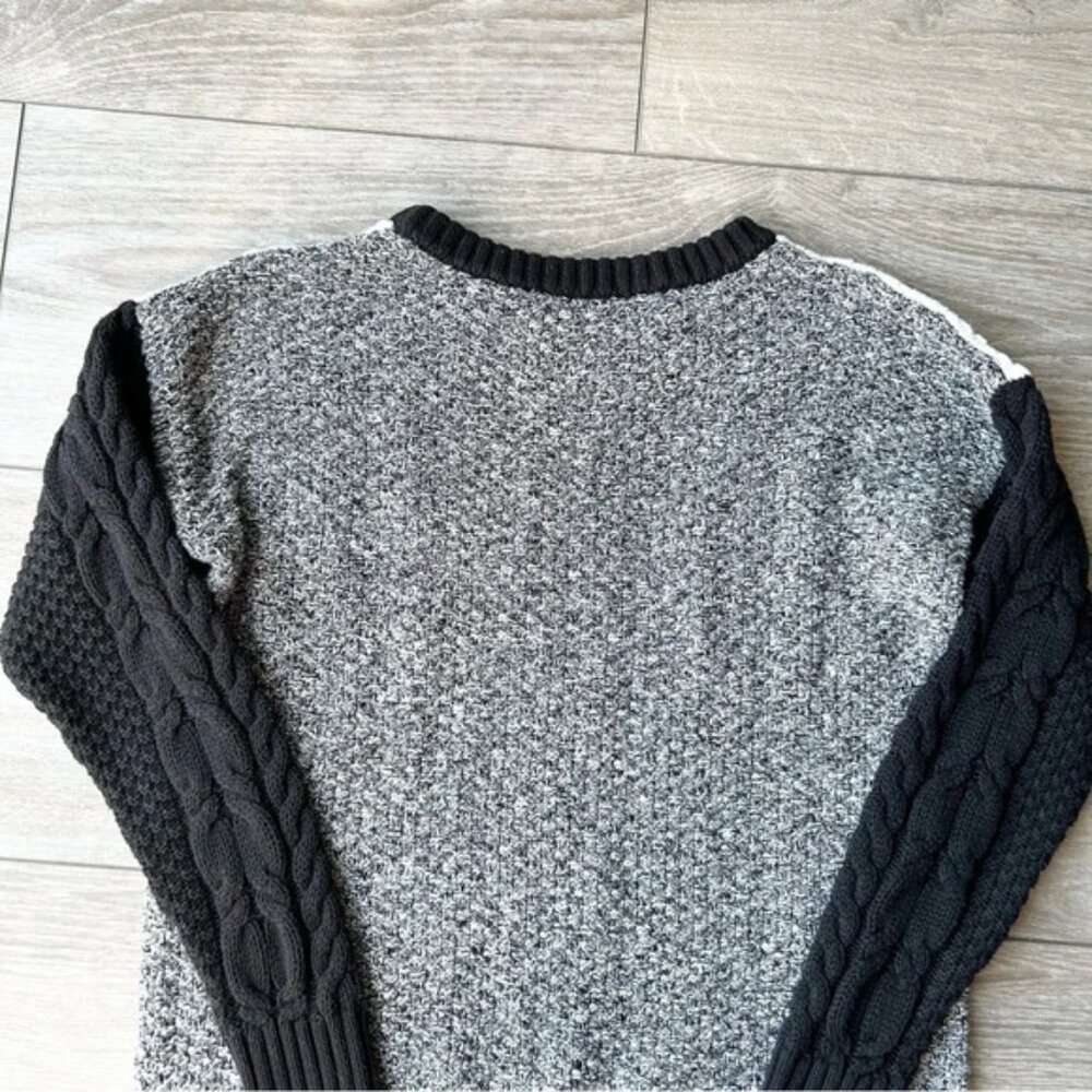 Bianca Nygard Cable Knit Patchwork Pullover Sweat… - image 15